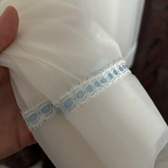 Vintage 50s/60s nightgown floral embroidered - Picture 4 of 6